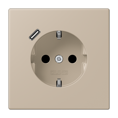 Розетка 2K+З USB Typ C Jung Les Couleurs Le Corbusier (Лес Цоулеурс Ле Цорбусиер) LC1520-18C243