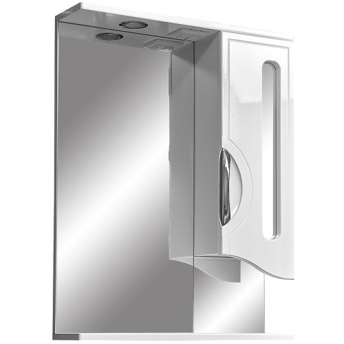 Зеркало-шкаф Stella Polar Сильва SP-00000208 60х14х80 подвесной цвет белый