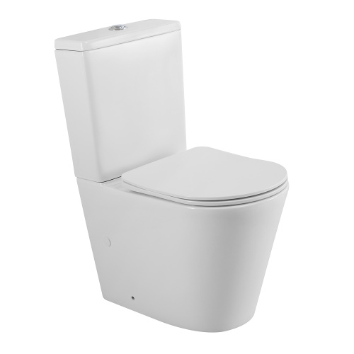 Унитаз напольный с бачком BelBagno FLAY-TOR BB2149CP-TOR/BB2149T/BB089SC белый с сиденьем микролифт безободковый смыв торнадо