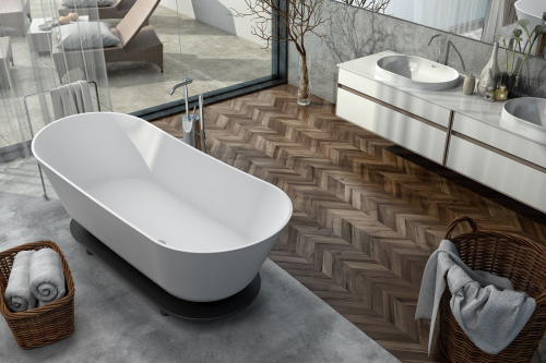 Ванна из искусственного камня Kolpa-San ATYS 622760 174х70 отдельностоящая овальная с ножками