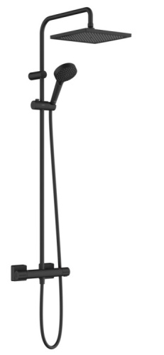 Душевая стойка Hansgrohe Vernis Shape 26427670 настенная цвет черный матовый
