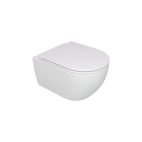 Унитаз подвесной GSG Ceramic Design Like LKWCSO000+LKCOPRSLTICR000+ACS40 белый c сиденьем микролифт безободковый душевой смыв