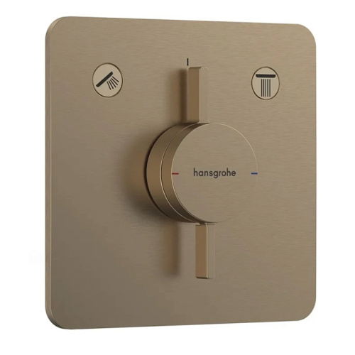Смеситель для ванны и душа Hansgrohe DuoTurn 75414140 встраиваемый в стену бронза