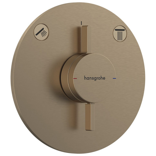 Смеситель для ванны и душа Hansgrohe DuoTurn 75418140 встраиваемый в стену бронза