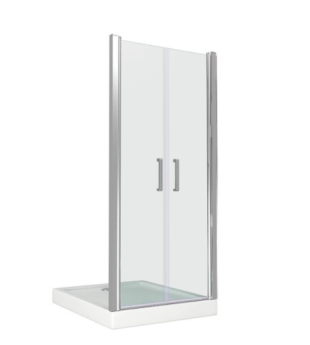 Душевая перегородка Good Door PANDORA ПД00057 100х185 стекло прозрачное профиль хром глянцевый
