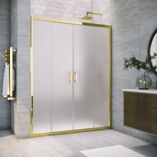 Душевая дверь Vegas-Glass Z2P TUR+NOVO Z2P TUR NOVO 220 09 10 220х200 стекло матовое профиль золото