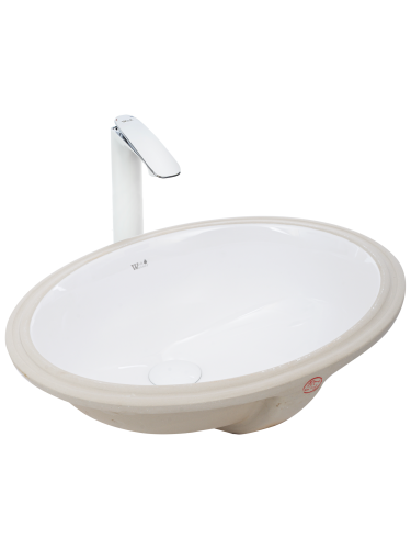 Раковина WeltWasser WW SK 51 см 10000003894 подвесная цвет белый глянцевый