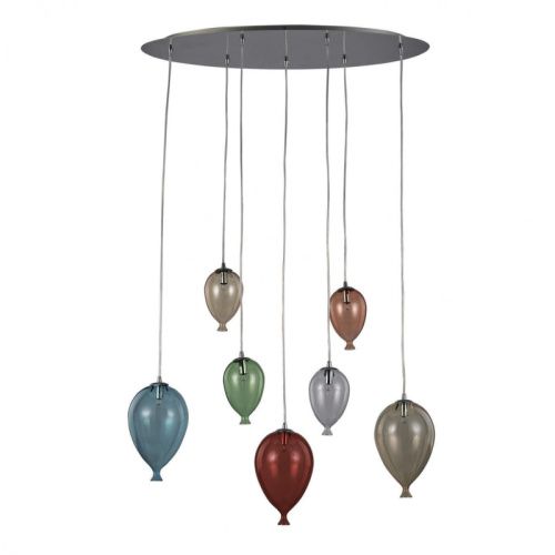 Люстра подвесная Ideal lux Clown Color (Цловн Цолор) Clown SP7 Color
