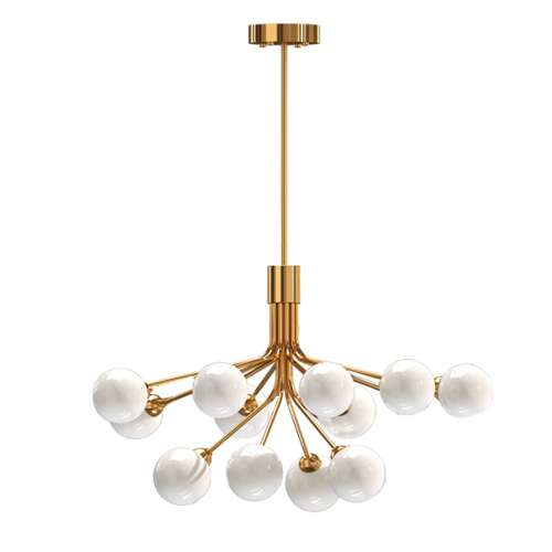 Люстра на штанге Milosh Tendence Lola (Лола) 0856CL-12CO