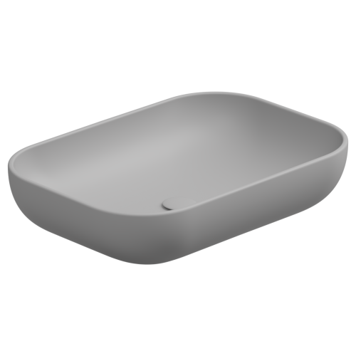 Раковина GSG Ceramic Design Easy 60см EALAVRE60033 накладная цвет серый
