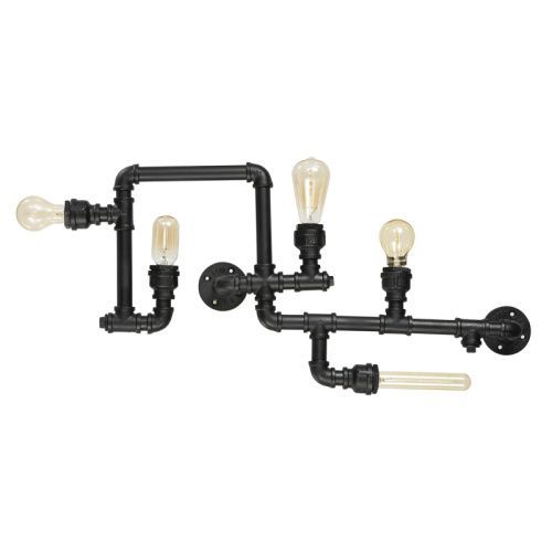 Люстра потолочная Ideal lux PLumber (ПЛумбер) Plumber PL5 Nero