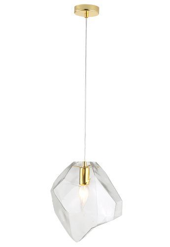 Светильник подвесной Crystal Lux Nuestro (Нуестро) NUESTRO SP1 GOLD/TRANSPARENT