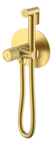 Гигиенический душ со смесителем Boheme Tech 157-MG золото матовое