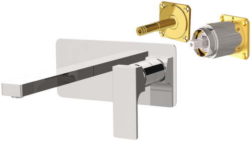 Смеситель для раковины Remer Absolute AU15KB встраиваемый в стену хром