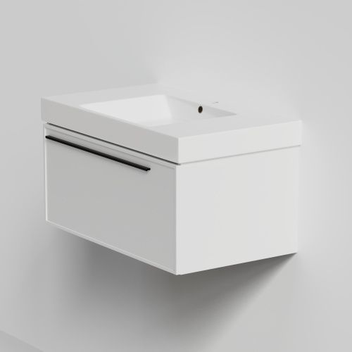 Тумба с раковиной La Fenice ELBA NFNC-01-ELB-B-80-3-80 90х36х49 подвесная цвет белый