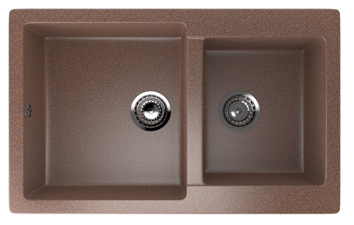 Кухонная мойка Ulgran Classic U-505-307 77х50 цвет коричневый