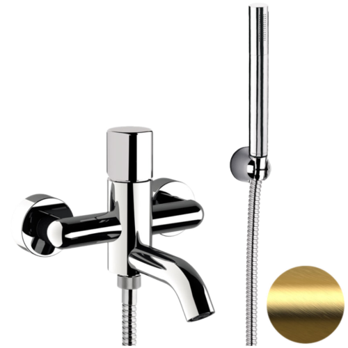 Смеситель для ванны Daniel Trilogy TG610DP настенный брашированное золото