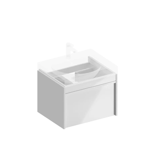 Тумба под раковину Kerama Marazzi MODULA MO.60.1+1\WHT 58х47х42 подвесная цвет белый