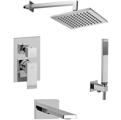 Душевая система Paffoni Elle KITEL019CR120 встраиваемая в стену