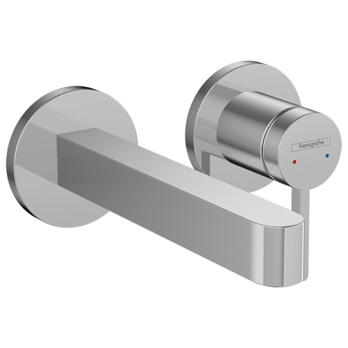 Смеситель Hansgrohe Finoris 76051000 встраиваемый в стену хром без термостата (внешняя часть)