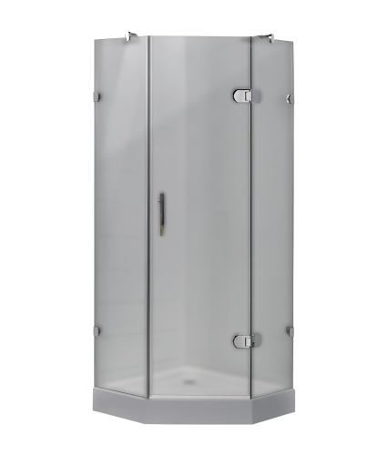 Душевой уголок Timo BY-839/80F 80х80 стекло матовое профиль хром с поддоном