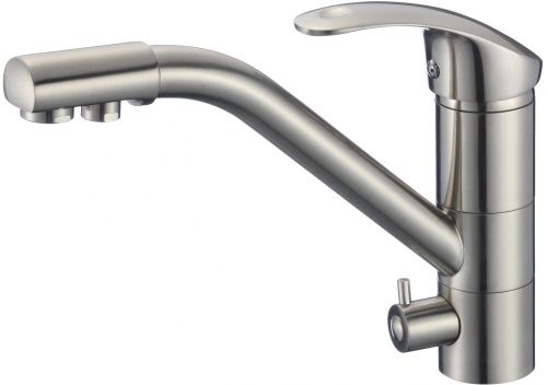 Смеситель для кухни Savol S-L1321L на столешницу сатин