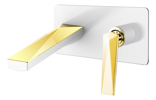 Смеситель Boheme Venturo 385-W встраиваемый белый