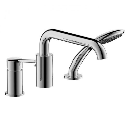 Встраиваемый смеситель на 3 отверстия Bravat Angel на борт ванны