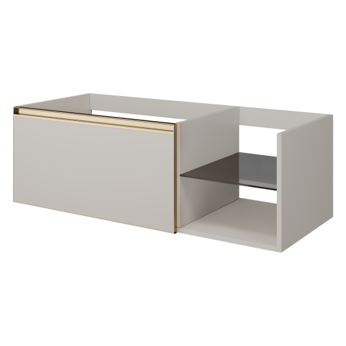 Тумба под раковину Armadi Art Quatro 790-M6-120-CM-MG 120х50х40 подвесная цвет серый