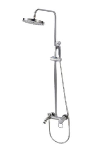 Душевая стойка Fmark FM2407L настенная цвет сатин