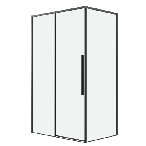 Боковая стенка Grossman Galaxy 200.K33.01.100.21.00 100x195 стекло прозрачное профиль черный матовый