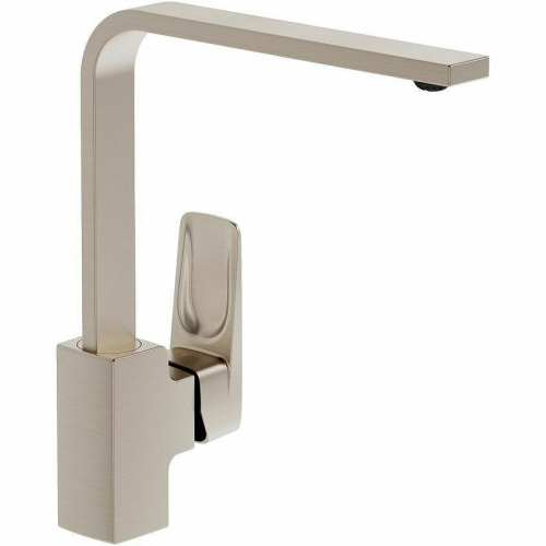 Смеситель Vitra Root Square A4275334EXP на мойку никель без термостата