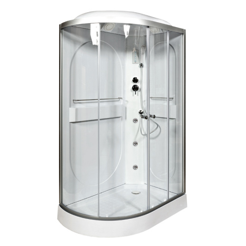 Душевая кабина AvaCan L602RGM+EL 120х80 асимметричная с крышей