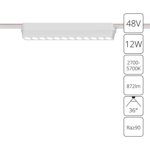 Трековый магнитный светильник Arte Lamp Rapid (Рапид) A2954PL-1WH