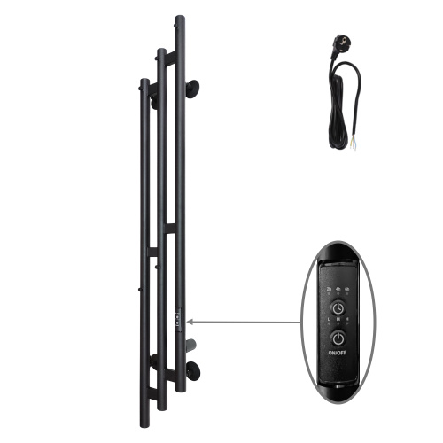 Полотенцесушитель Altasan Бриз Бриз12017ЧМ подвесной 17х121 электрический черный муар