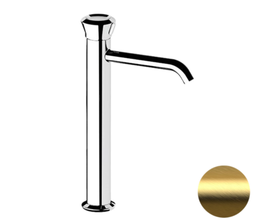 Смеситель Remer Element ET11LXLBG на раковину брашированное золото