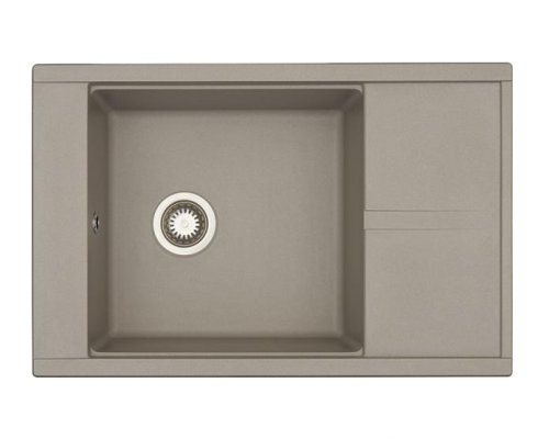 Мойка кухонная Aquaton Делия 1A715132DE250 78х51 цвет серый шелк