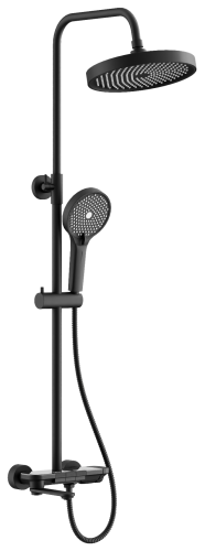 Душевая стойка BELZ B713 B25713-7 настенная цвет черный