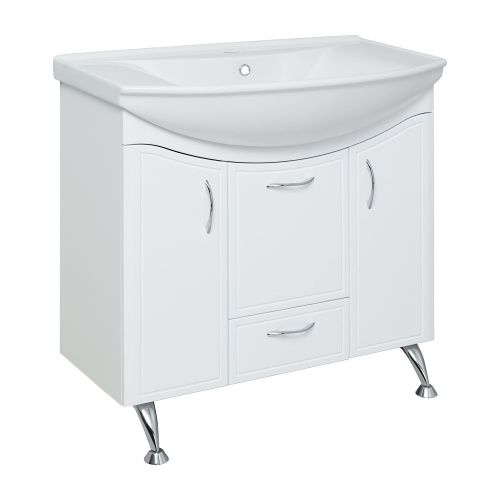 Тумба под раковину Runo Севилья 00000000597 80х30 напольная цвет белый