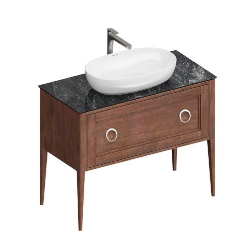 Тумба под раковину Kerama Marazzi PLAZA PL.CN.100.1+1\NUT.M 100х47х81 напольная цвет коричневый