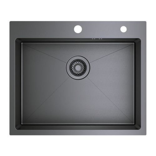 Кухонная мойка Raglo R701 R701.6050.09 60х50 цвет графит поверхность матовая