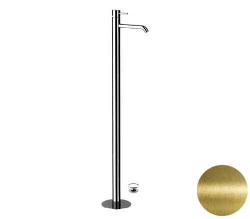 Смеситель для раковины Remer X Style X18VO напольный латунь брашированная