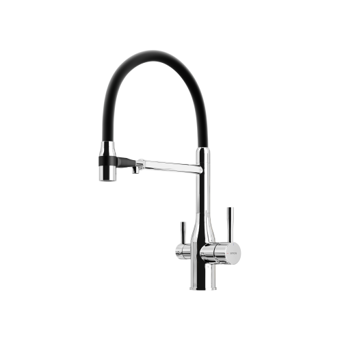 Смеситель для кухни Sancos Garda SC4009CH на мойку хром/черный
