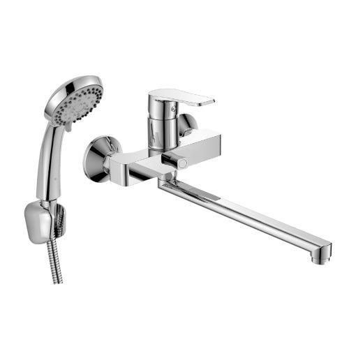 Смеситель для ванны и душа Decoroom DR23 DR23043 настенный хром