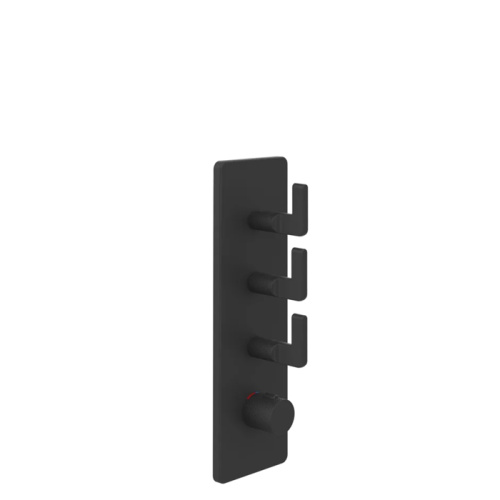 Смеситель для душа Gessi Inciso 58206#299 встраиваемый в стену черный с термостатом (внешняя часть)