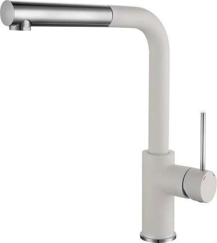 Смеситель для кухни Rivelato 1573503 brina cromo на мойку белый/хром