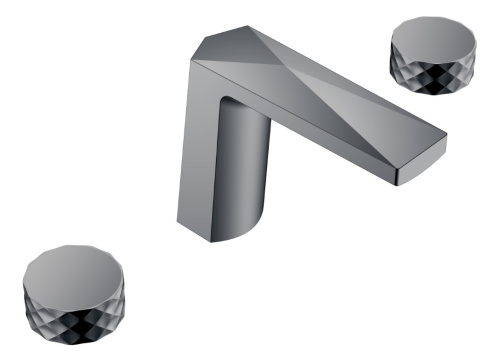 Смеситель Boheme Venturo 150-SGM-DIAMOND встраиваемый графит глянцевый