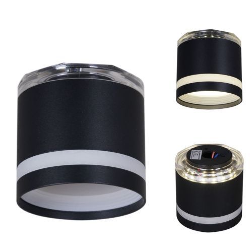 Светильник накладной Reluce 53001-9.5-001LD GX53+LED3W BK