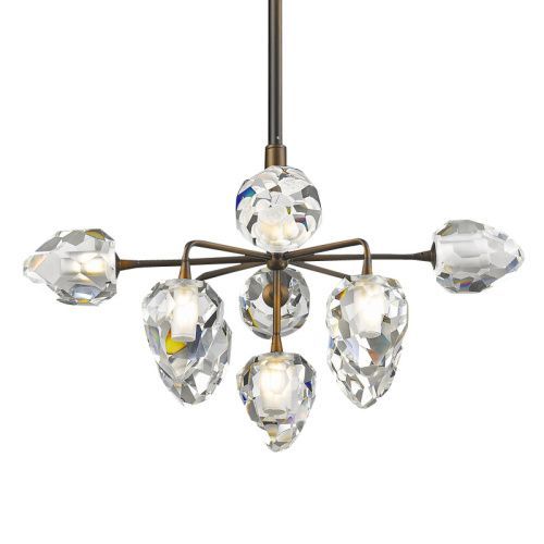 Люстра на штанге Delight Collection On the Rocks (Он тхе Роцкс) P68038L-9 gold