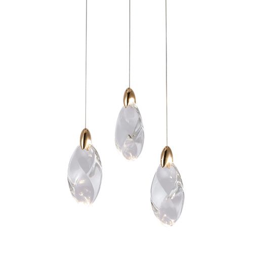 Светильник подвесной Delight Collection OD2439-3 gold/clear
